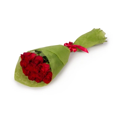 Букет из красных роз в фетре Еманжелинск Челябинская область