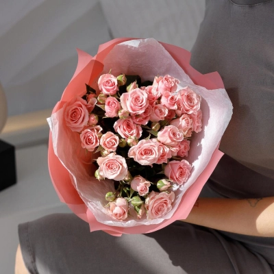 Букет «Поцелуй принцессы»  – нежные кустовые розы в королевском стиле Еманжелинск Челябинская область