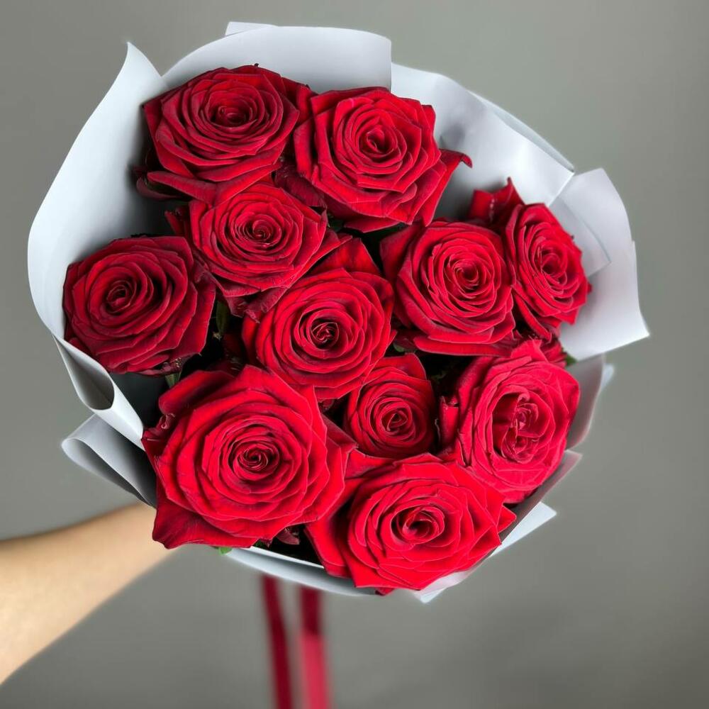 Букет «Красный бархат» – роскошь эквадорских роз Еманжелинск Челябинская область
