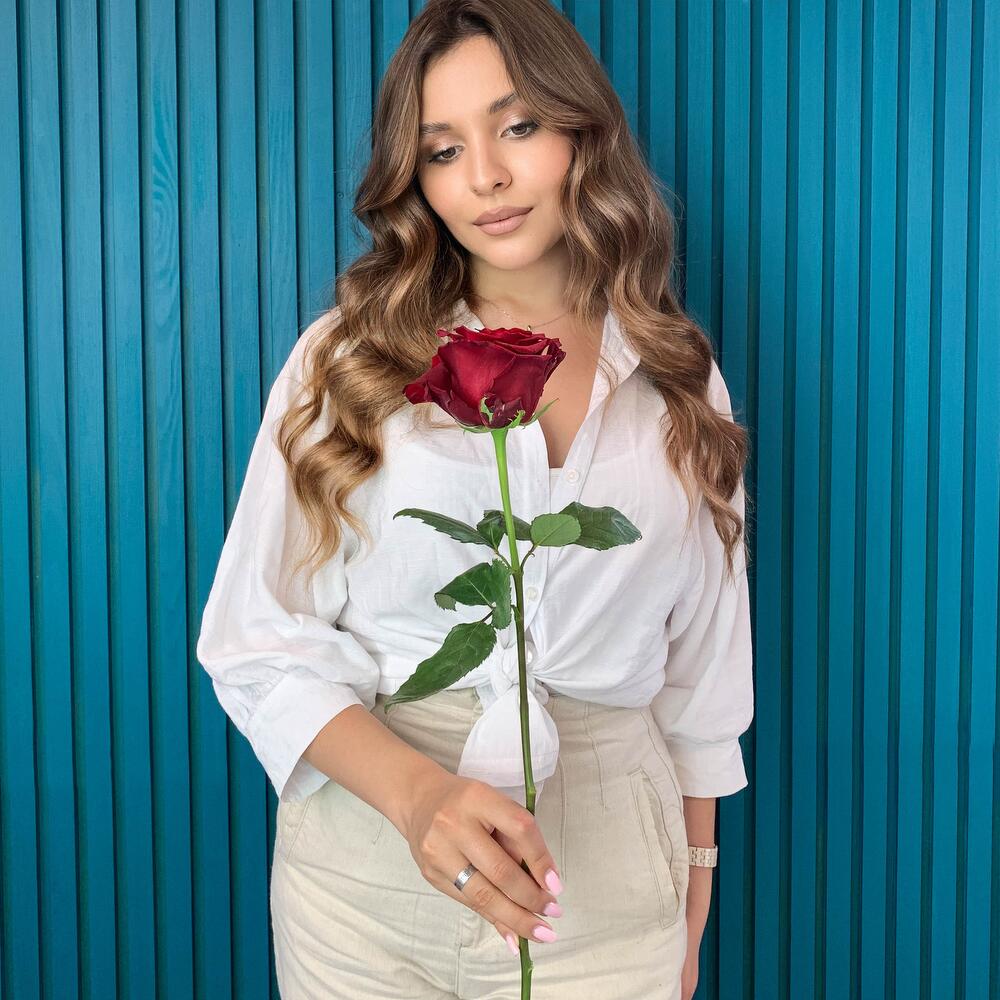 Комплимент из красной эквадорской розы – минимализм роскоши Еманжелинск Челябинская область